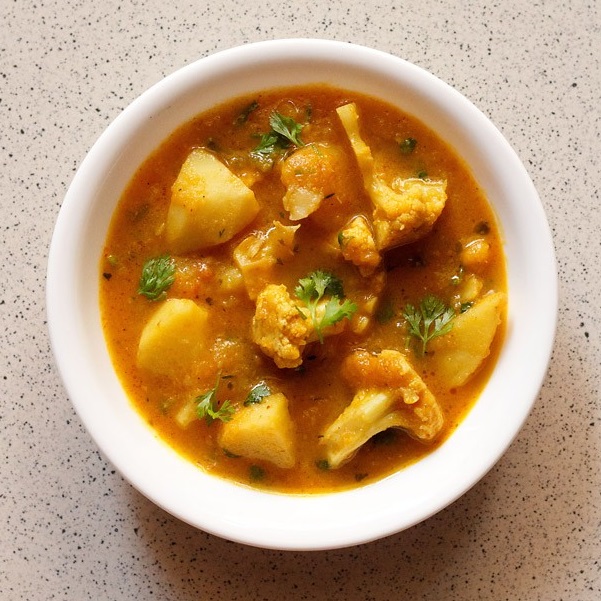 Aloo Gobi Gravy Recipe How To Make Aloo Gobi Curry Recipe Dhaba Style