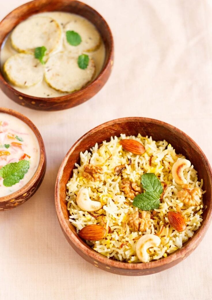 Kashmiri Pulao Recipe Vegetarian