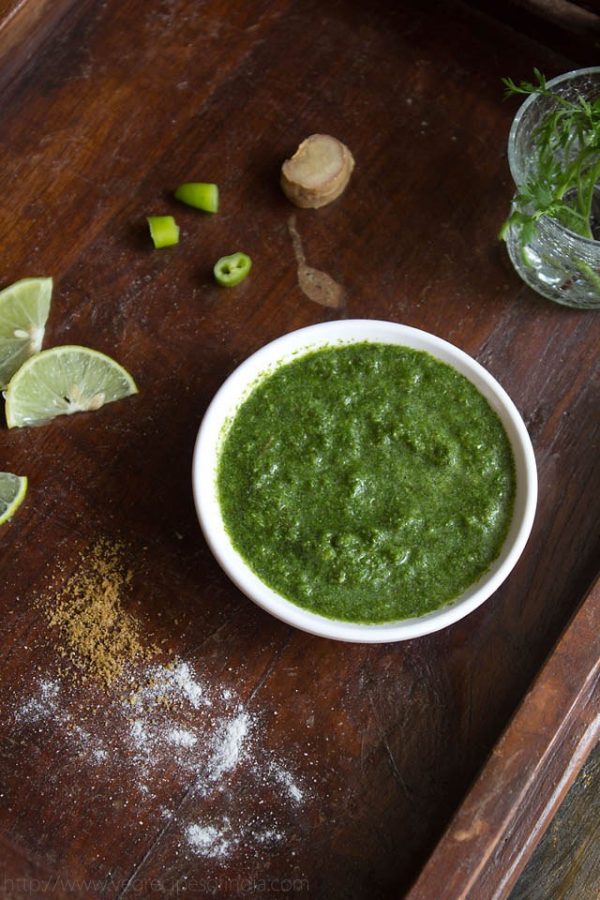 Cilantro Mint Chutney | Mint Coriander Chutney » Dassana's Veg Recipes