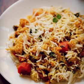 warzywa biryani, przepis biryani, hyderabadi warzywa Biryani przepis