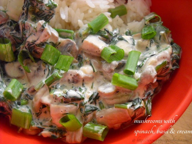 mushroom-and-spinach-cream-sauce-recipe