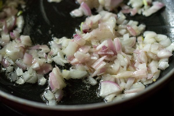 chopped onions added to same pan. 