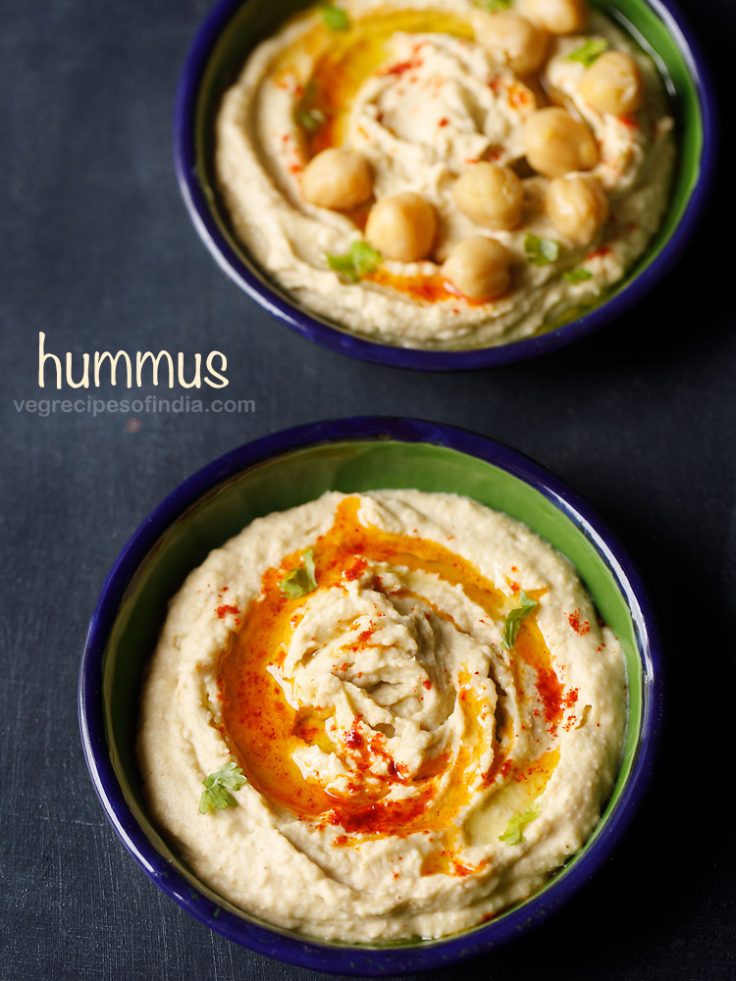 Easy Hummus Recipe (Video & Stepwise Photos) | Homemade Hummus Dip