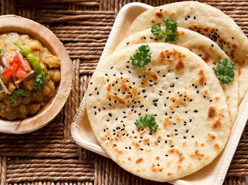 kulcha served with matar.