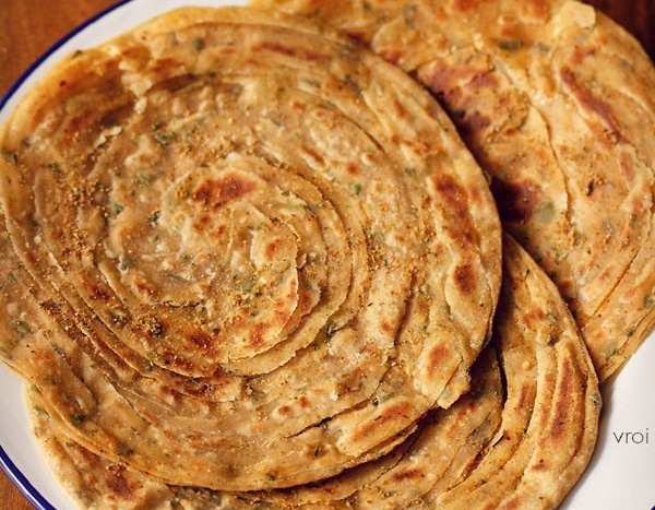 Pudina Laccha Paratha Is A Flaky Indian Bread Flavoured With Dry Mint ...