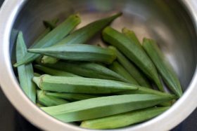 Easy Ladies Finger Fry (Vegan) » Dassana's Veg Recipes