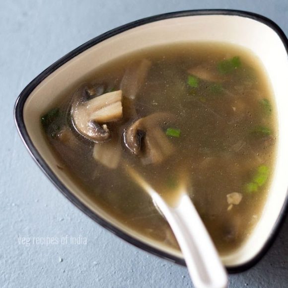 Chinese Style Clear Mushroom Soup (Vegan & Gluten Free)