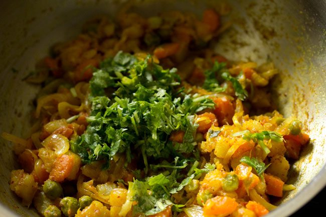 fourrage aux légumes pour la réalisation de la recette de feuilletage aux légumes