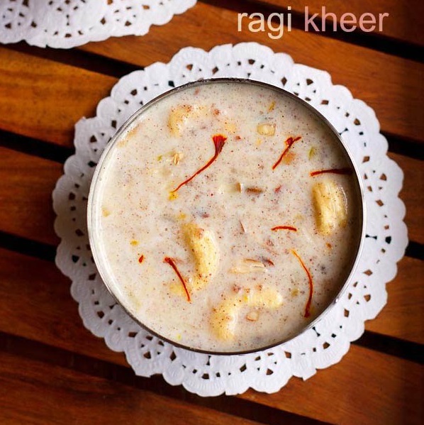 Ragi Kheer | Ragi Pudding (Finger Millet Pudding)