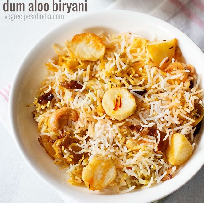 Potato Dum Biryani