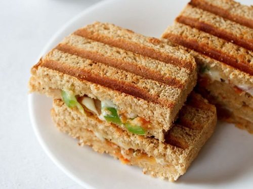 veg pizza sandwich recipe