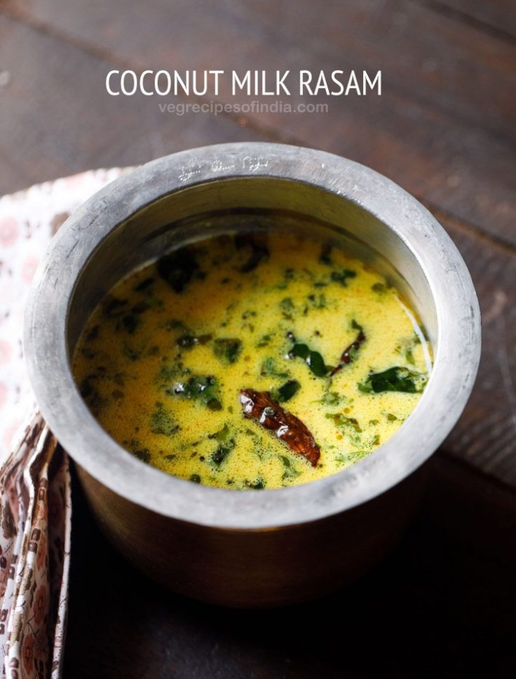 Coconut Milk Rasam » Dassana's Veg Recipes - Karinokada