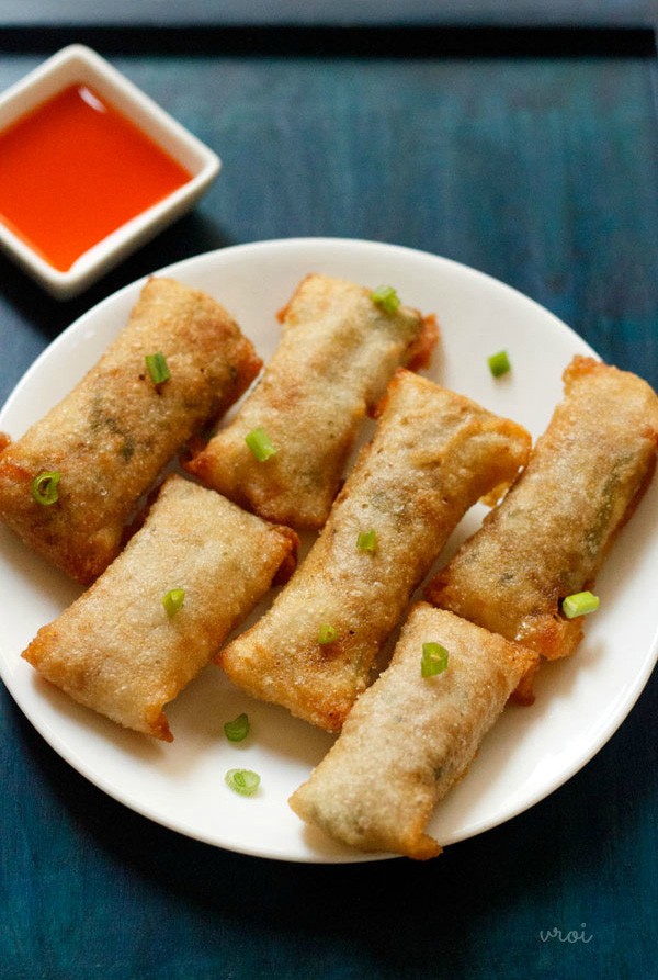 4 Spring Roll Sheets recipes - Homemade Spring Roll Wrappers, Veg or NonVeg  Recipe Indo Chinese 