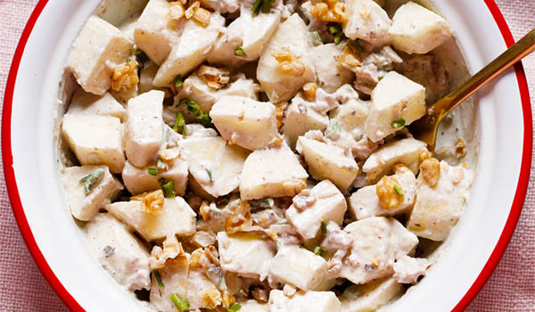 Apple Salad (With Walnuts) » Dassana's Veg Recipes