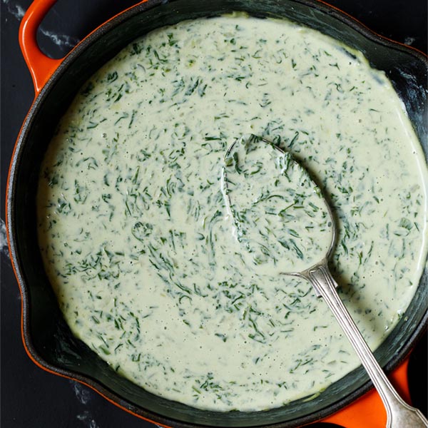 Creamed Spinach Recipe » Dassana's Veg Recipes