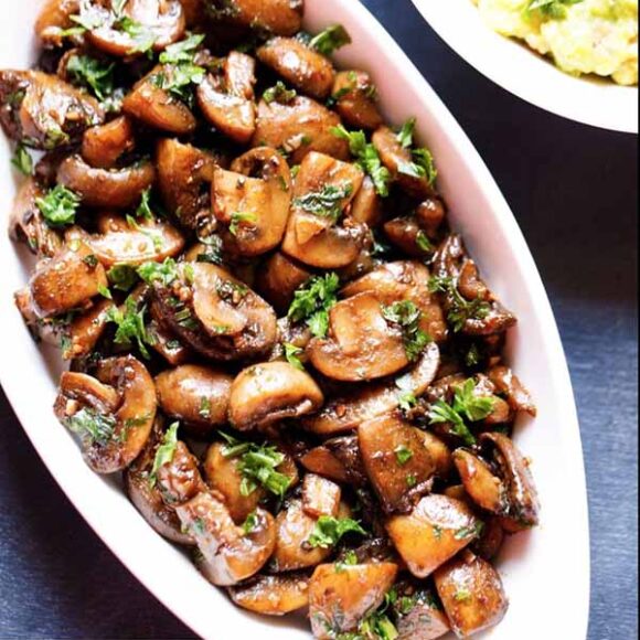 Sautéed Mushrooms Recipe » Dassana's Veg Recipes