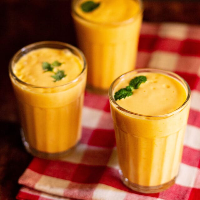 Mango Lassi Recipe With Fresh Mangoes