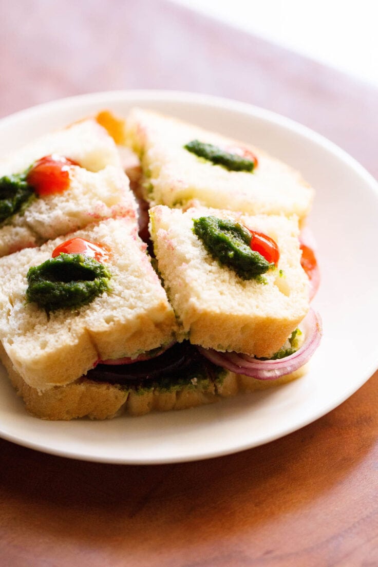 Veg Sandwich Recipe | Bombay Sandwich Recipe - Tupigo