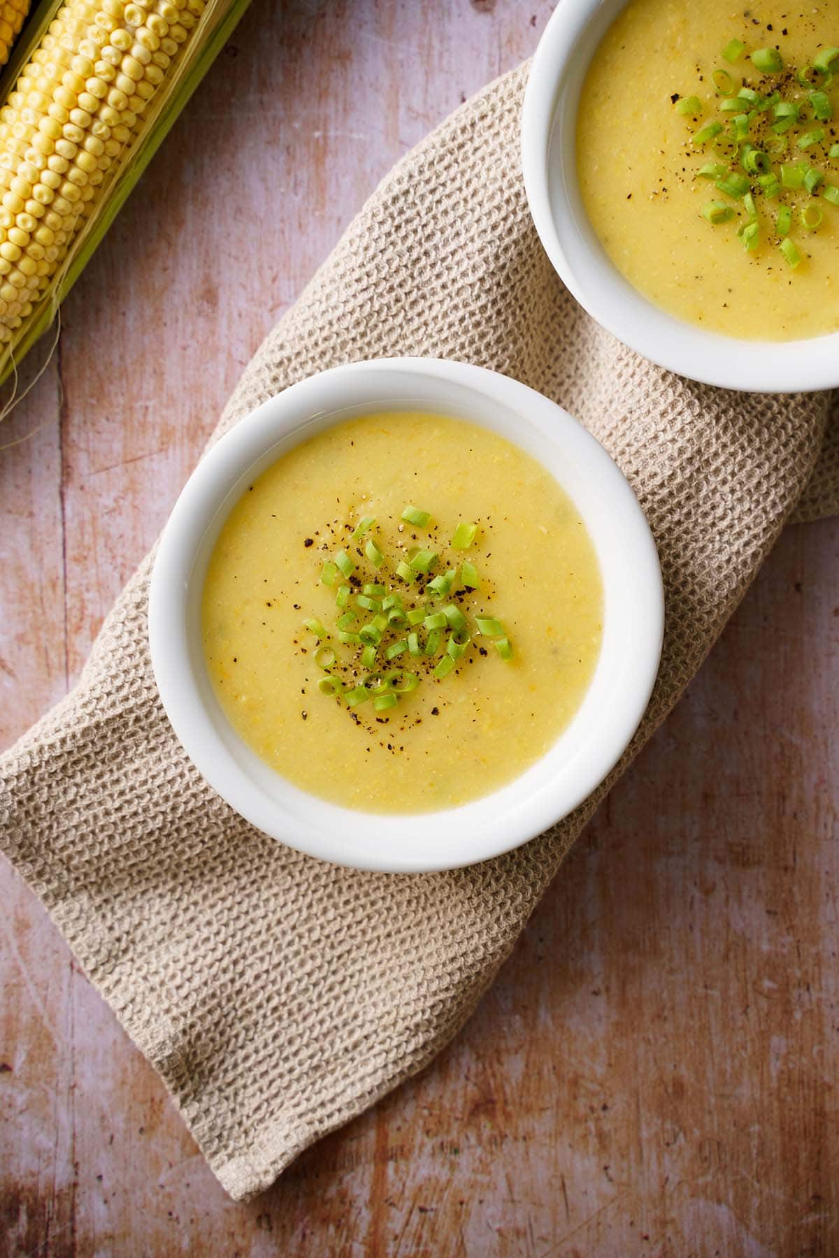 Chinese Corn Soup (Vegan) - The Foodie Takes Flight