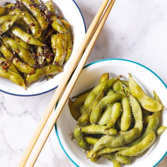 Edamame Recipes Salted & Spicy Edamame Soyabean Chilli