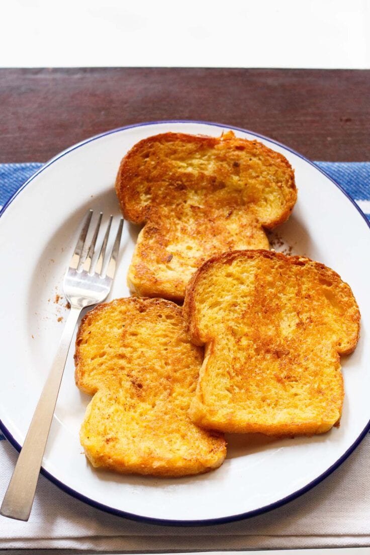 French Toast (Without Eggs) » Dassana's Veg Recipes