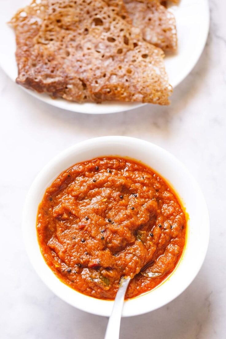 Tomato Pickle Recipe | Tomato Thokku (Thakkali Thokku) | veganwatchbuzz
