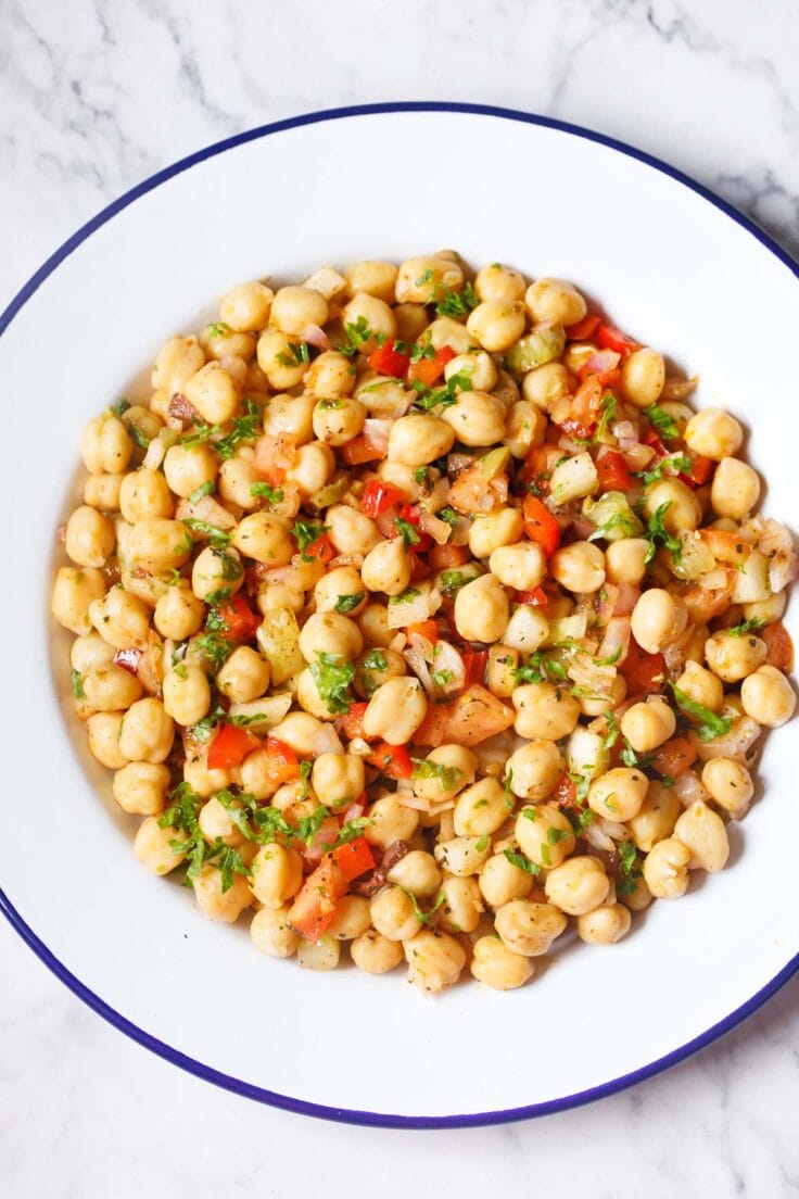 Chickpea Salad Recipe Mediterranean Style