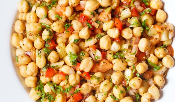 Chickpea Salad Recipe (Mediterranean Style)