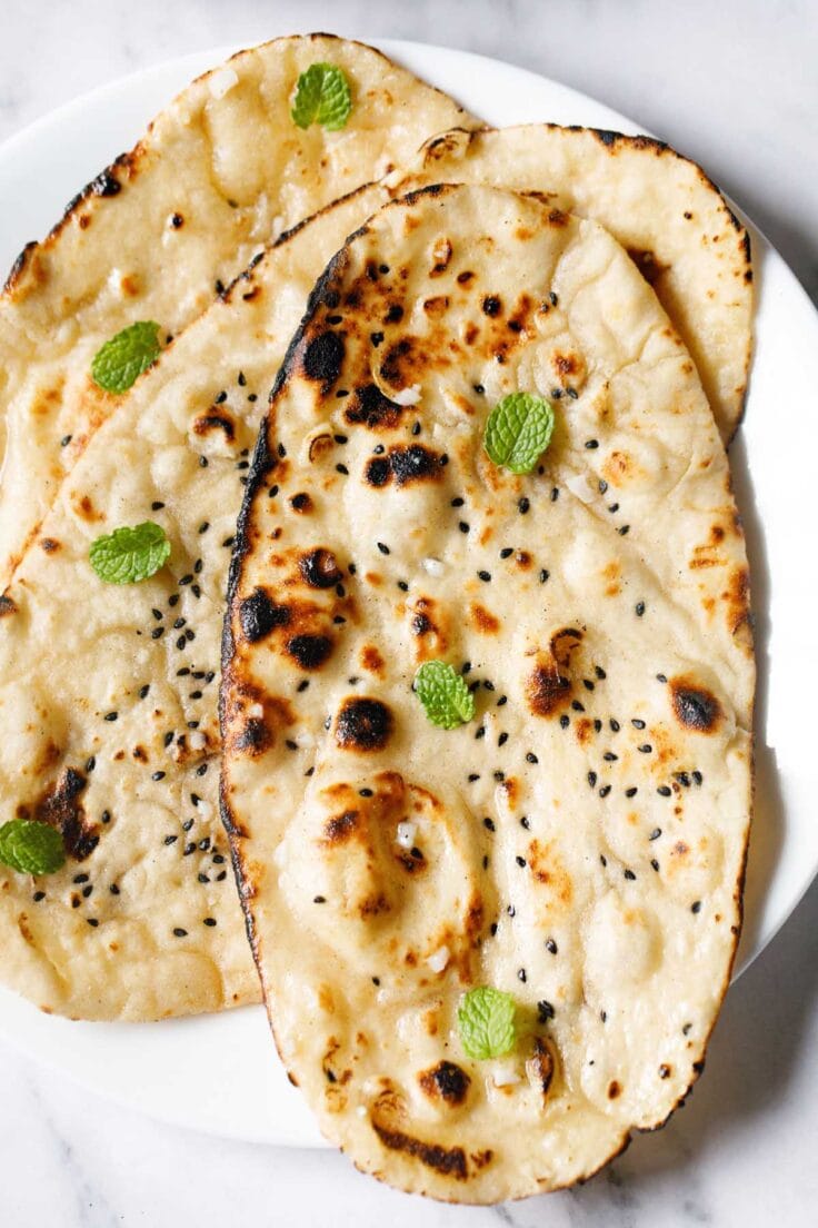 Garlic Naan Recipe Restaurant Style Garlic Naan Bread Desertridgems