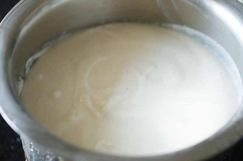 fermented thatte idli batter the next day.