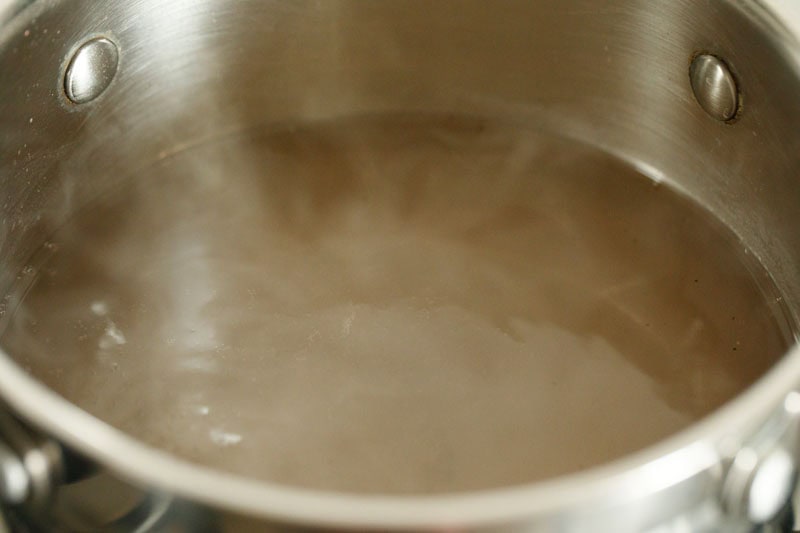 boiling water for pasta. 